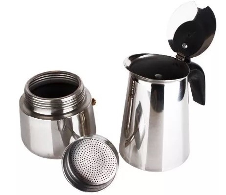 Daphnela Paslanmaz Çelik Ocak Üstü 6 Cup Fincan Moka Pot Espresso