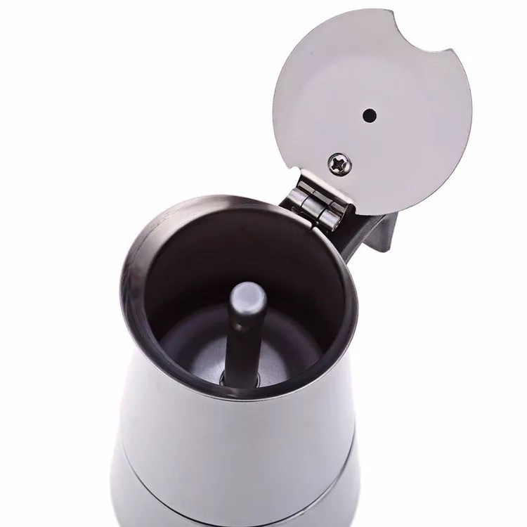 Daphnela Paslanmaz Çelik Ocak Üstü 6 Cup Fincan Moka Pot Espresso